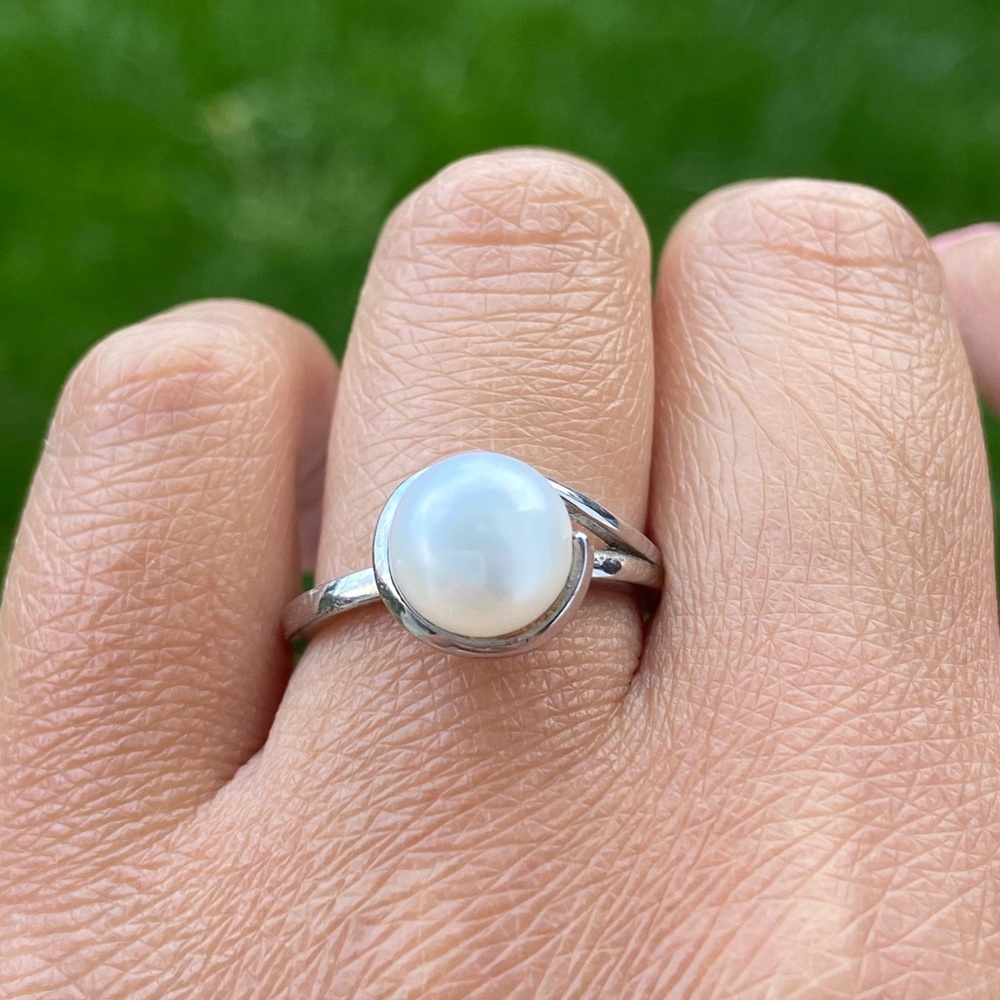 Solitaire Pearl ring - Picture 2 of 4